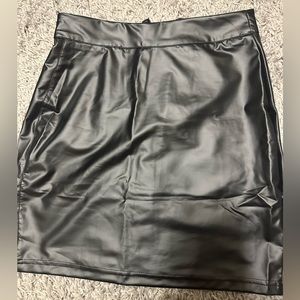 Leather skirt